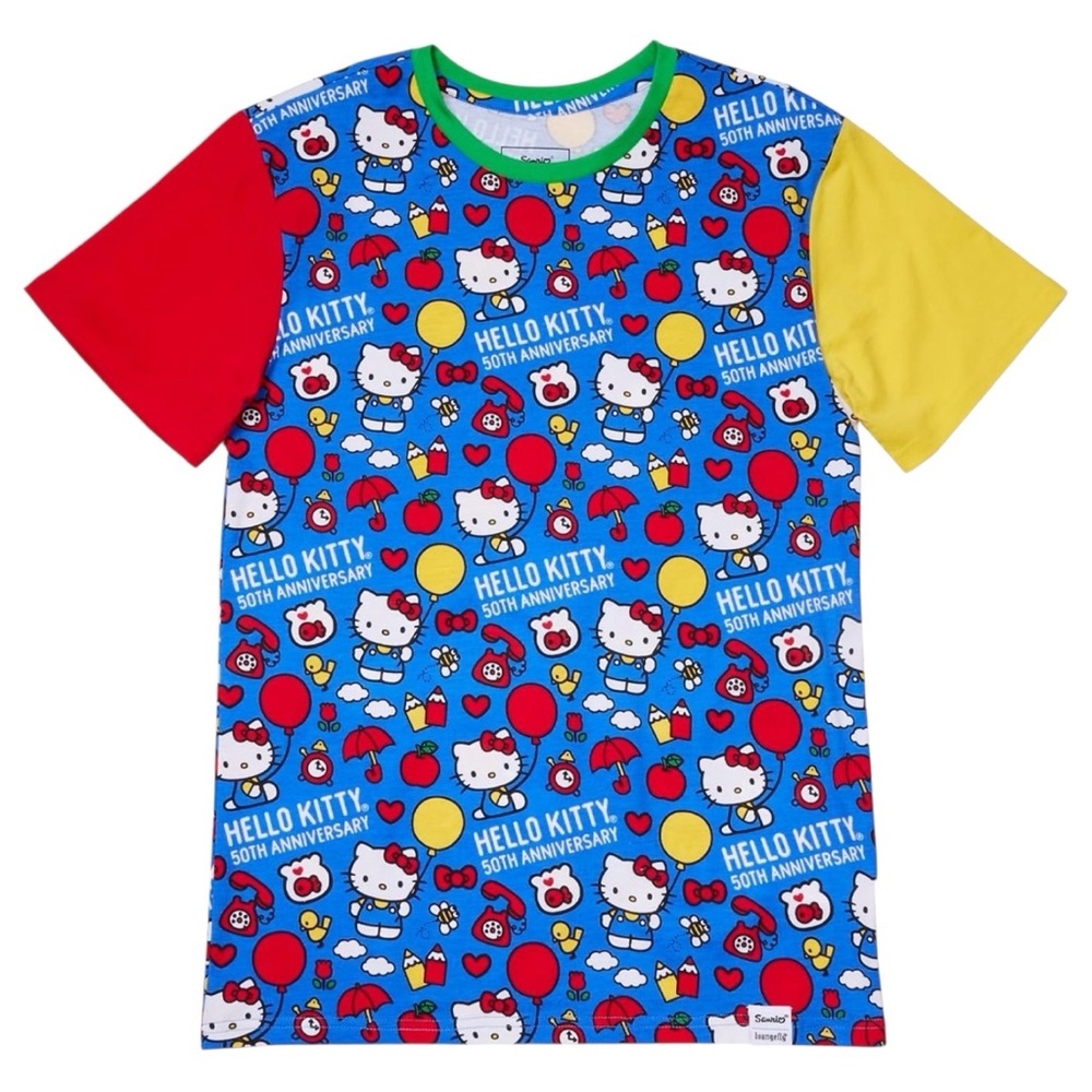 NEW Loungefly Sanrio Hello Kitty 50th Anniversary Adult Unisex Shirt Size XL